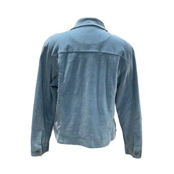 LL Bean Petite Blue Corduroy Jacket Classic Casual Lightweight Layering Preppy - Picture 9 of 12